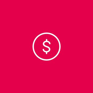 Imagem com fundo vermelho mostra silhuetas brancas de quatro produtos Avon.