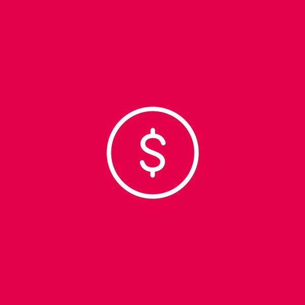 Imagem com fundo vermelho mostra silhuetas brancas de quatro produtos Avon.