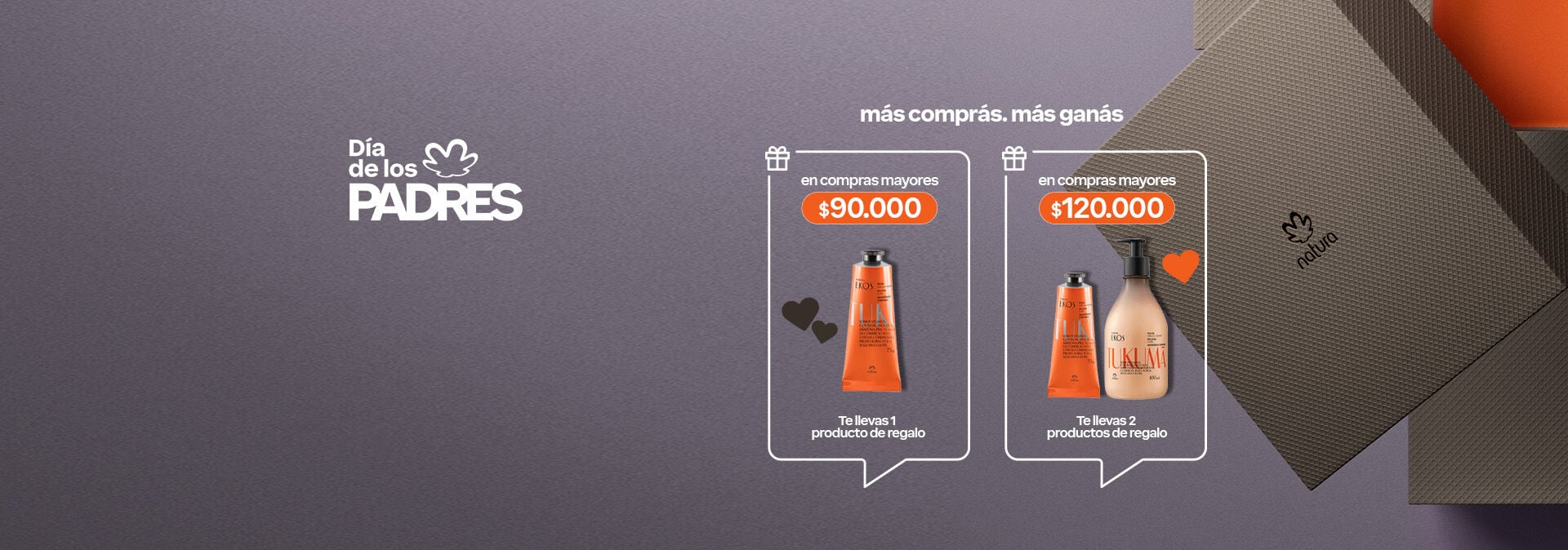 llevate hasta 2 regalos comprá y acumulá regalos exclusivos en tu pedido