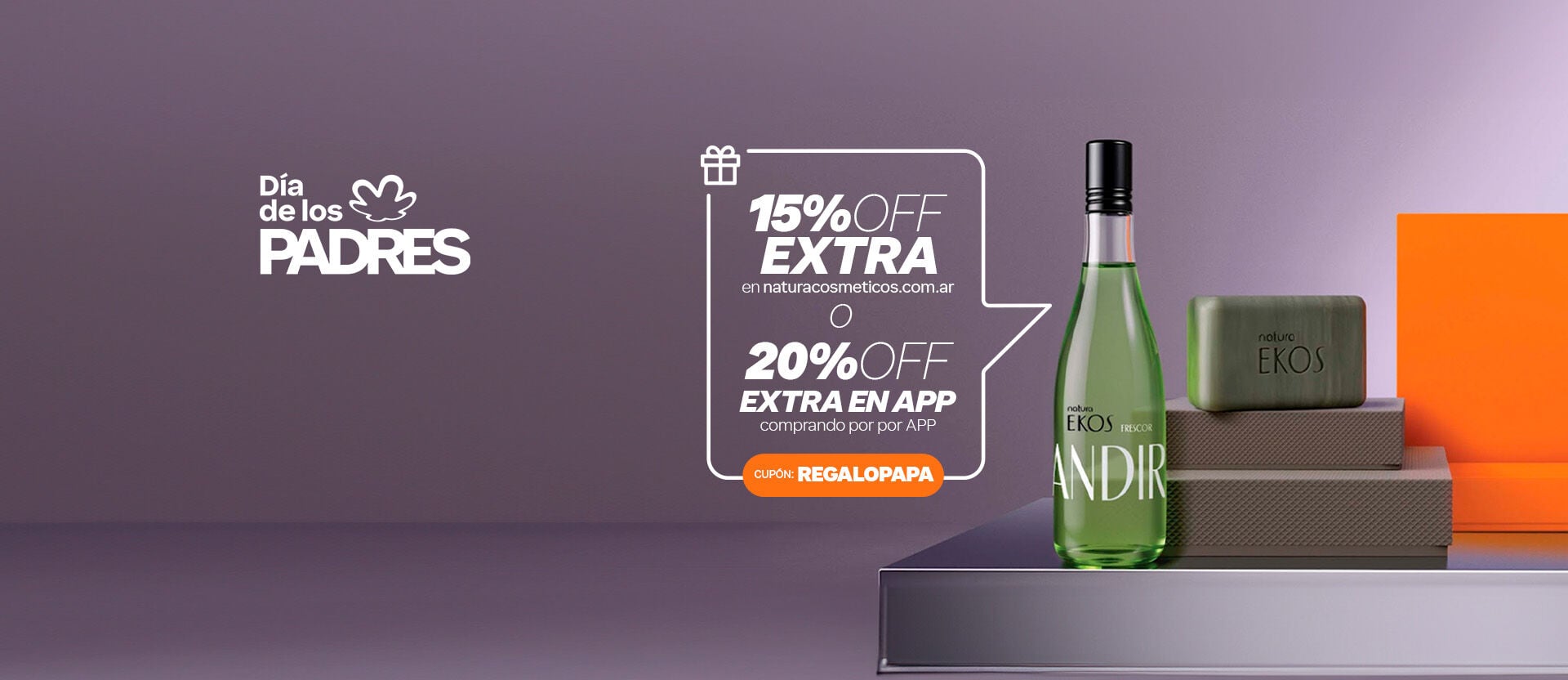 usá tu cupón REGALOPAPA aprovechá el cupón y alcanzá descuentos extra. Comprando por APP alcanzás un 20% de descuento extra en tu compra. 