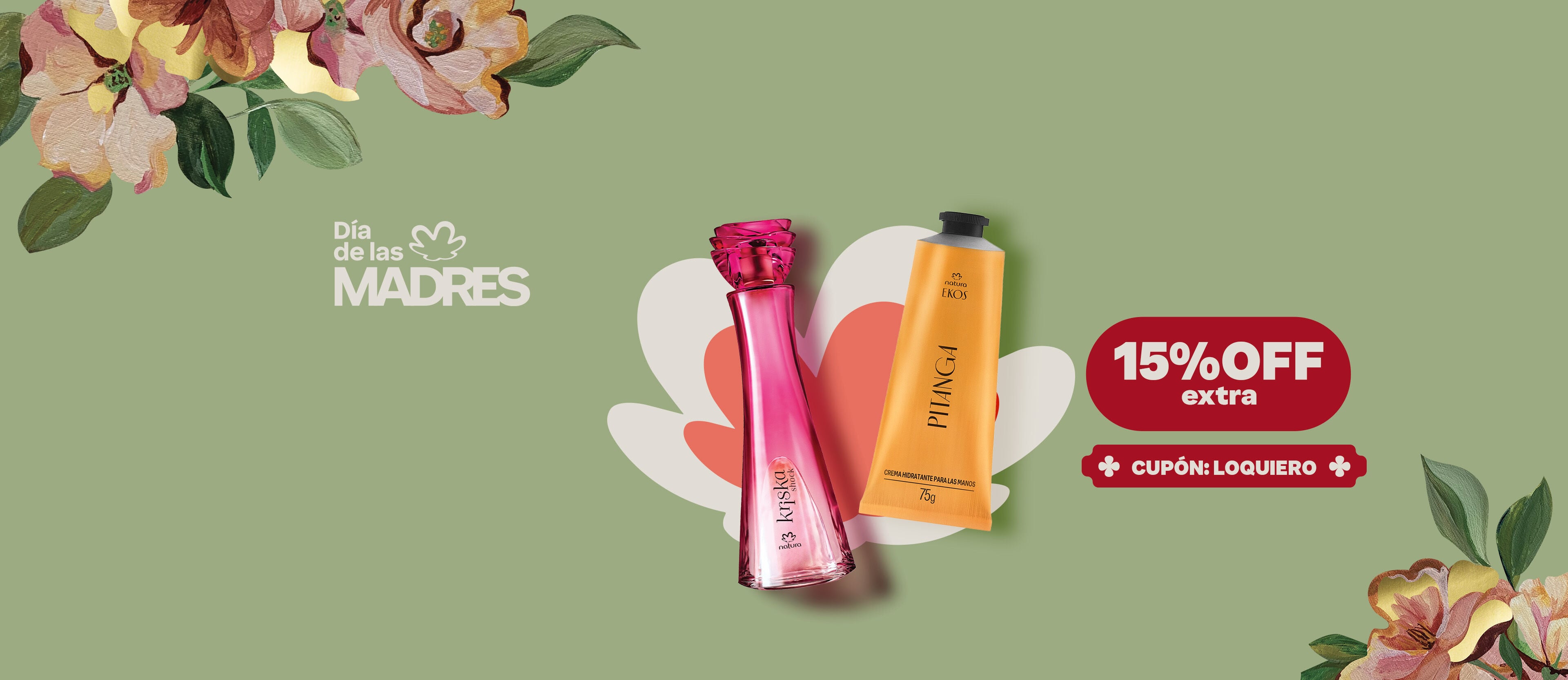 se viene el Día de las Madres adelantate y aprovechá un 15%OFF en compras mayores a $90.000. 