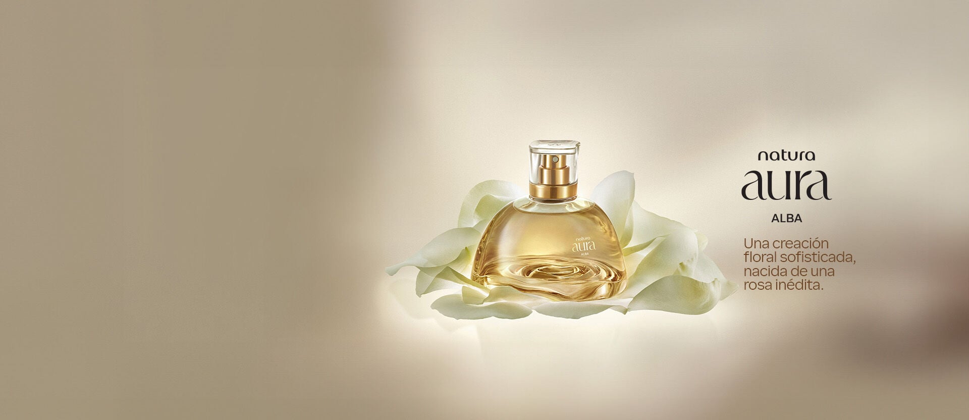 presentamos Natura Aura Alba la fragancia elegante, femenina y moderna de Natura