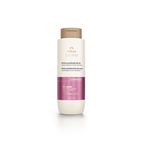 imagem do shampoo de brilho e proteção da cor no fundo branco