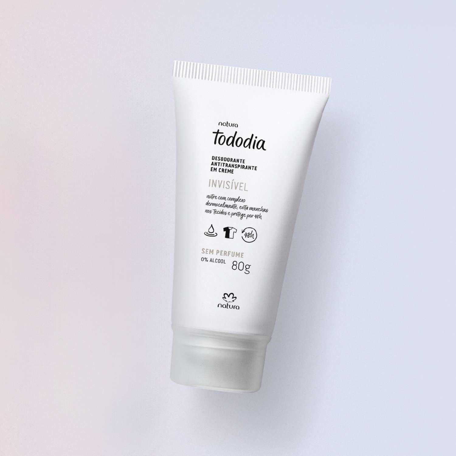 Desodorante antitranspirante en crema sin perfume 80 g Tododia
