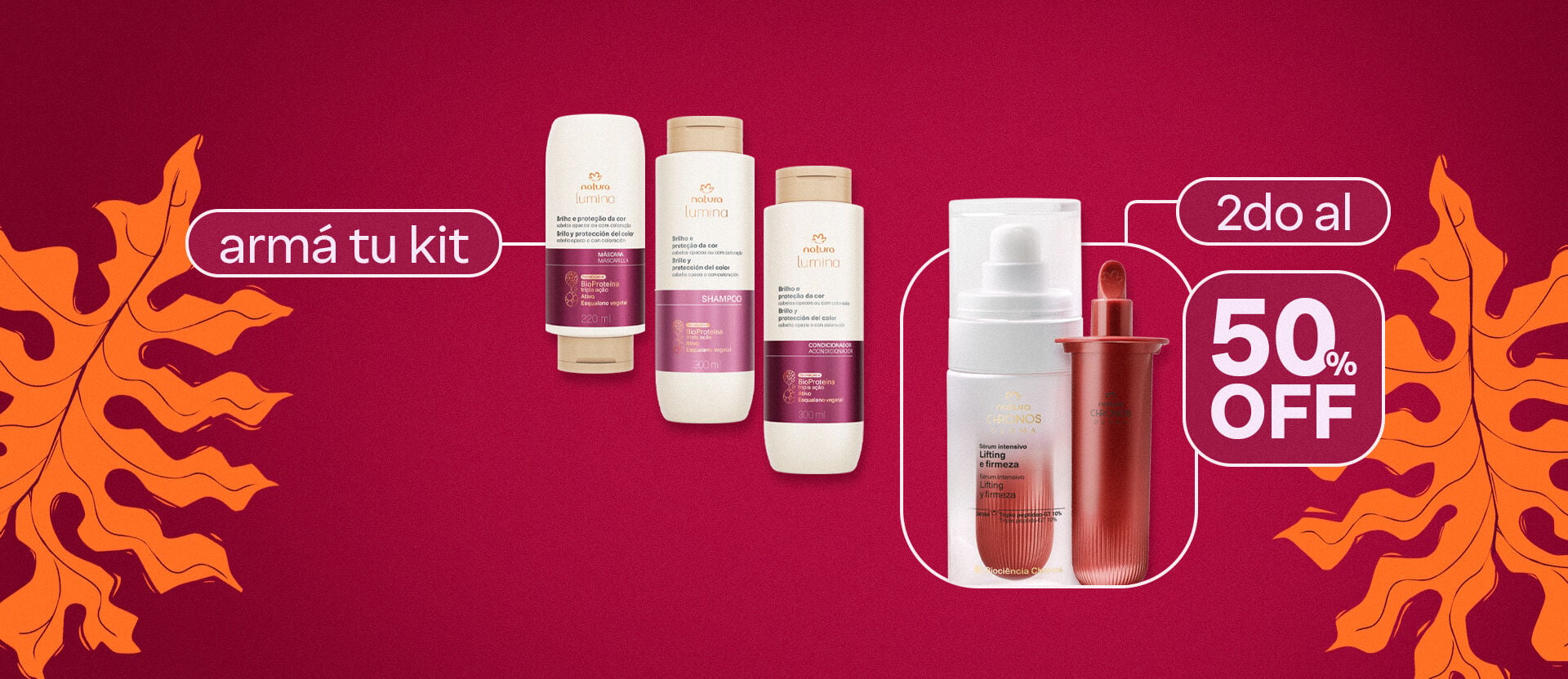 lleva tu kit, el 2do con 50% de descuento