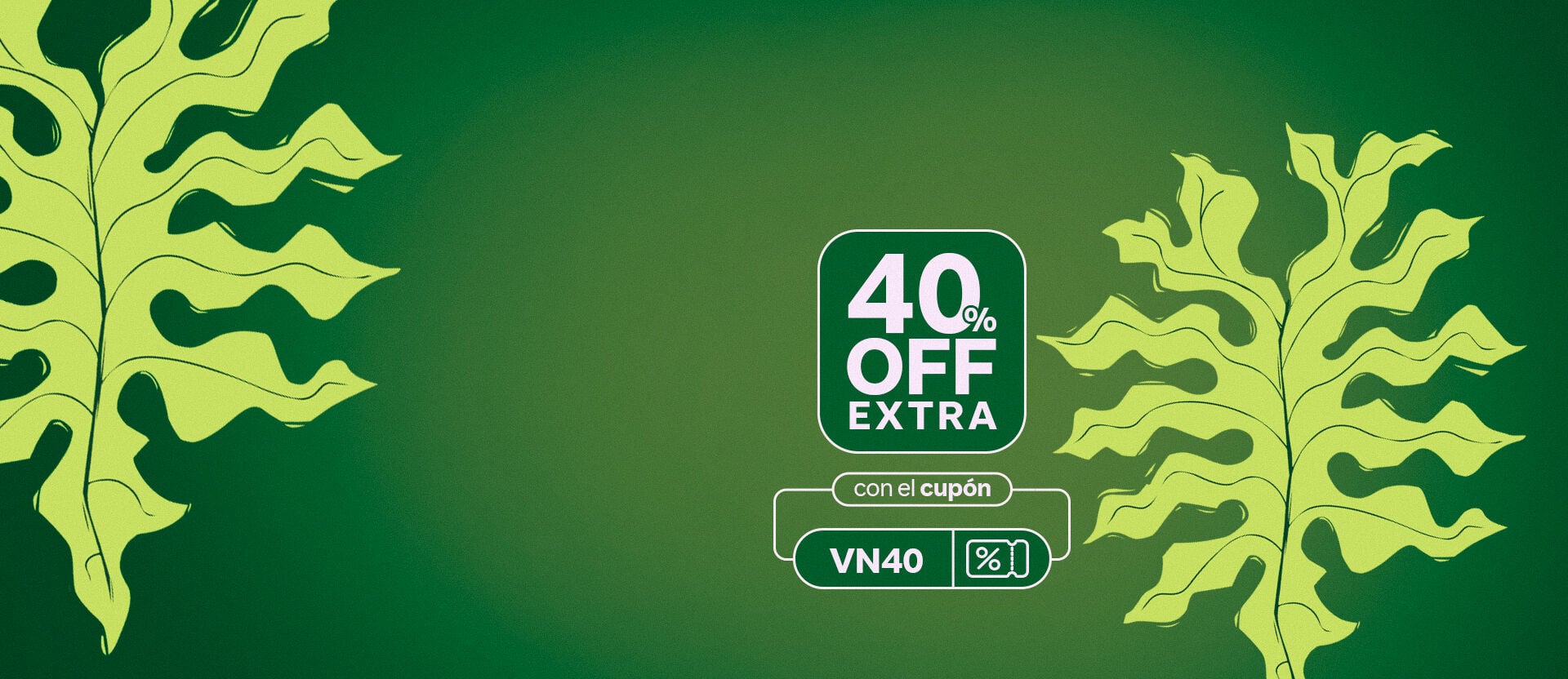 es ahora, un 40%OFF EXTRA 