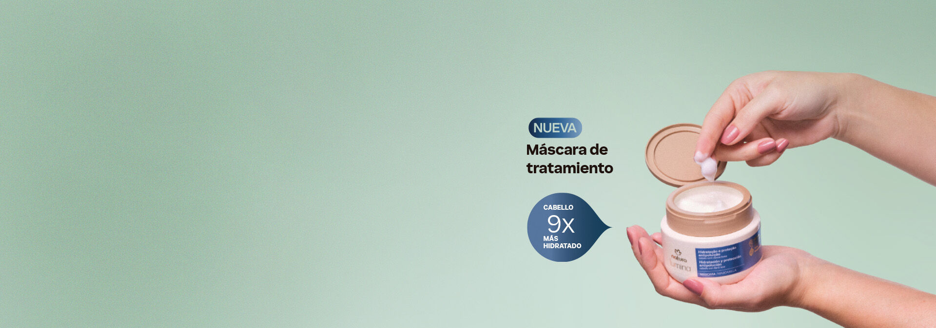 con acción antioxidante y protección que evita que tu cabello se oxide, pierda su color y se vuelva quebradizo