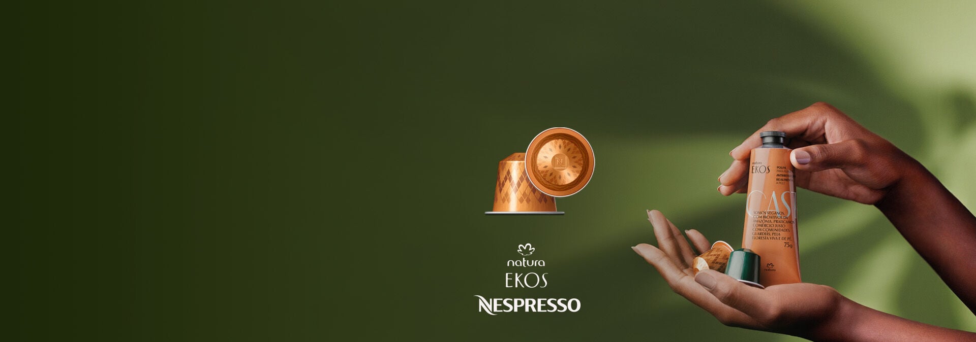 descubre la nueva pulpa Ekos Castaña creada con aluminio reciclado de cápsulas Nespresso, innovación que cuida tus manos
