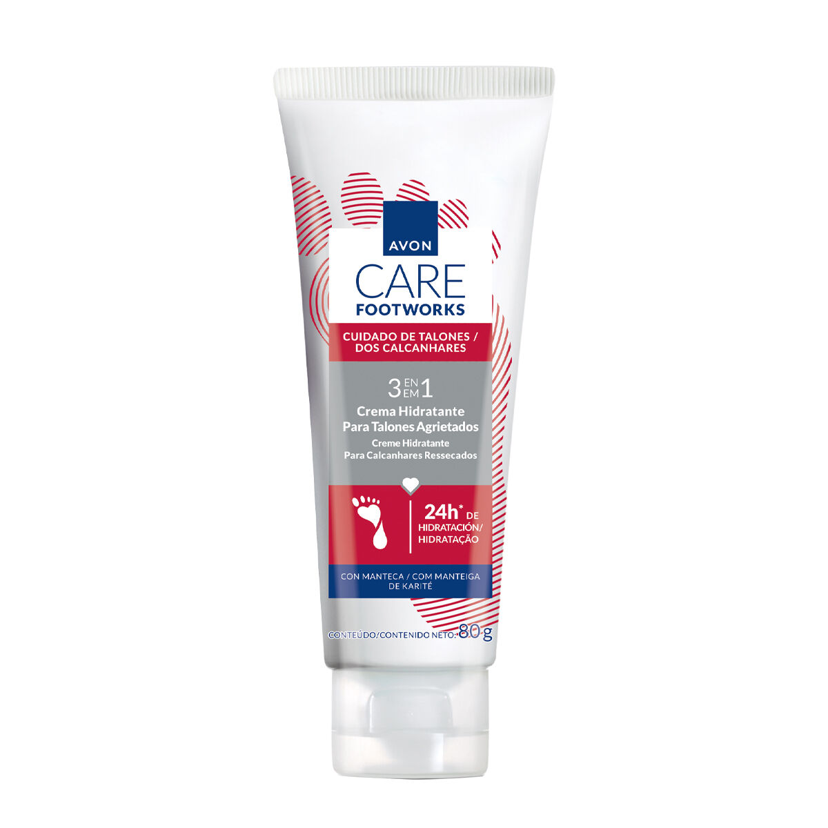 Crema Hidratante para Talones Agrietados Avon Care 80g