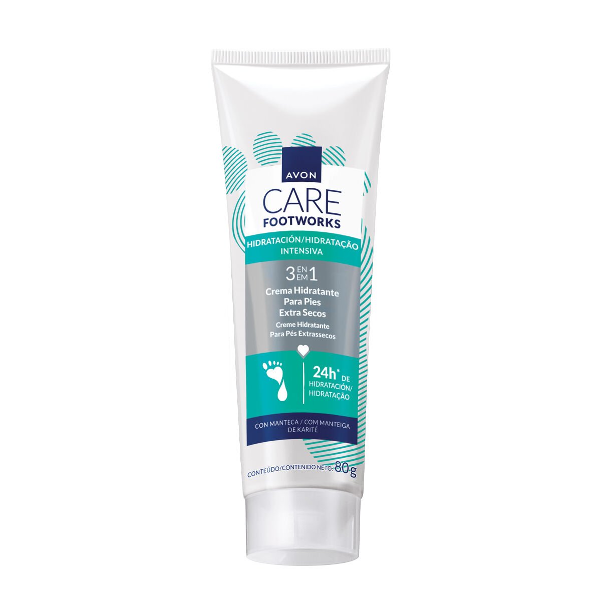 Crema Hidratante para Pies Extra Secos Avon Care 80g