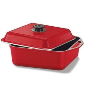 Cacerola Cuadrada Cucina Donna Roja 26 cm