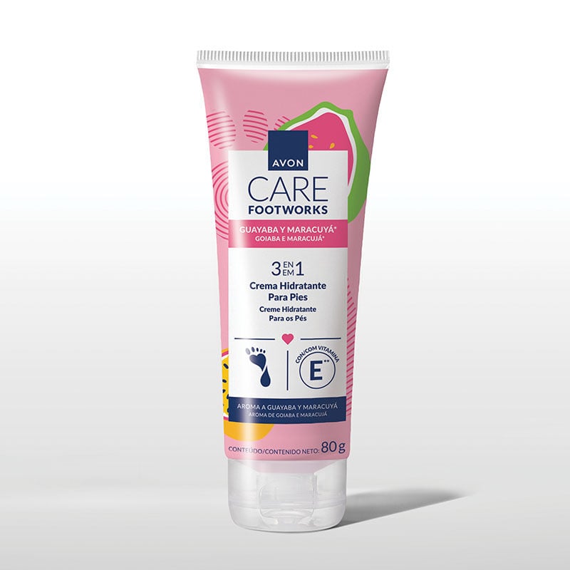 Crema hidratante para pies Guayaba y Maracuyá Avon Care 80g