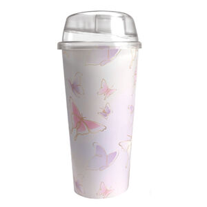 Vaso alto con pico I Mariposas y Flores