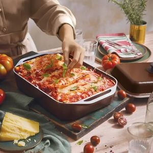 Cacerola Rectangular Cucina Donna Marrón