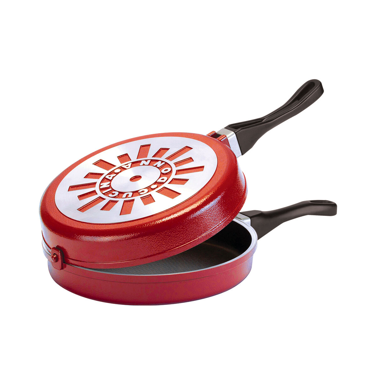 Sartén doble Rojo - Cucina Donna