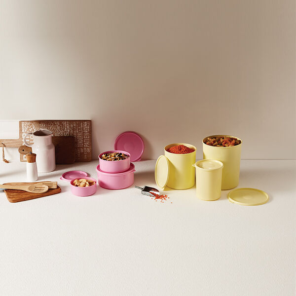 KIT X 10 - Set x 3 tarros altos + + Set x 4 contenedores cuadrados + + Set x 3 contenedores circulares