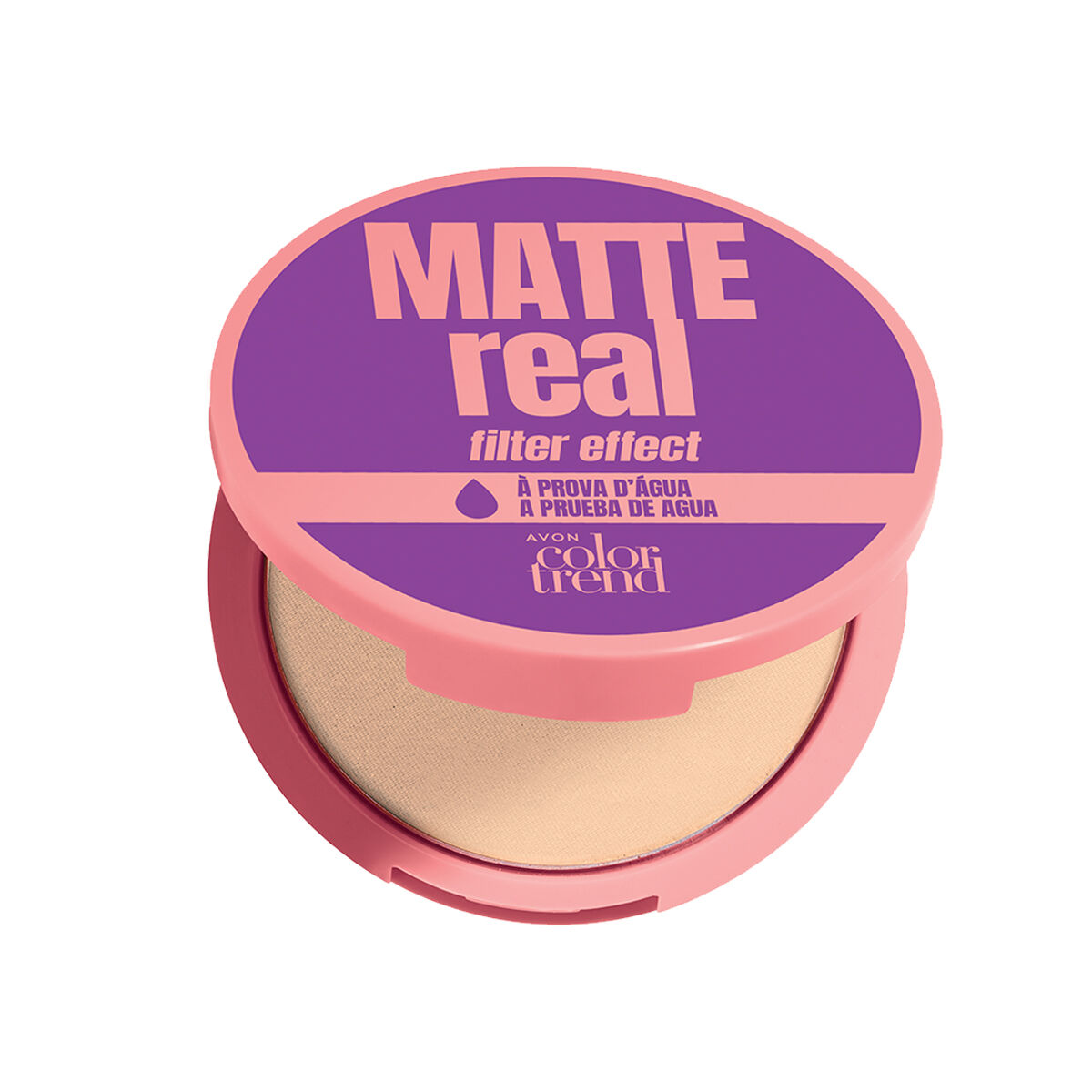 Matte Real Polvo Compacto Color Trend Claro 8g