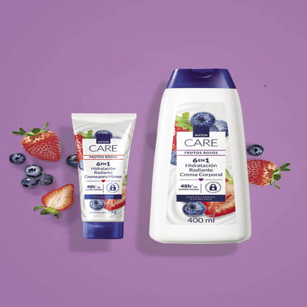 Kit x2 Avon Care - Hidratación Radiante con aroma a frutos rojos