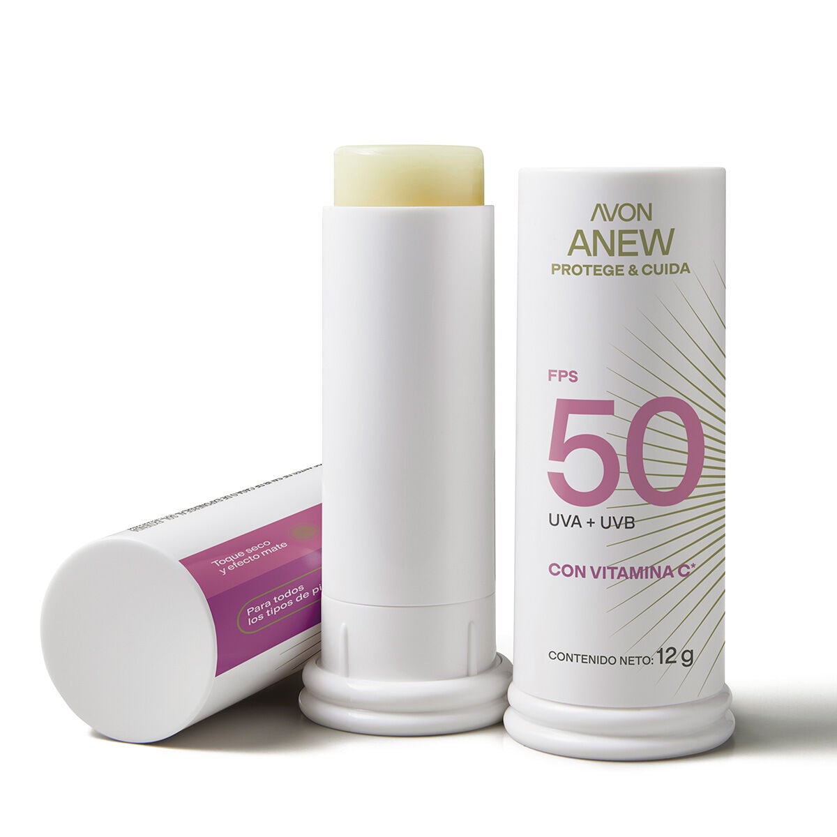 Protector Solar Facial Stick FPS 50 Incoloro Anew 12g