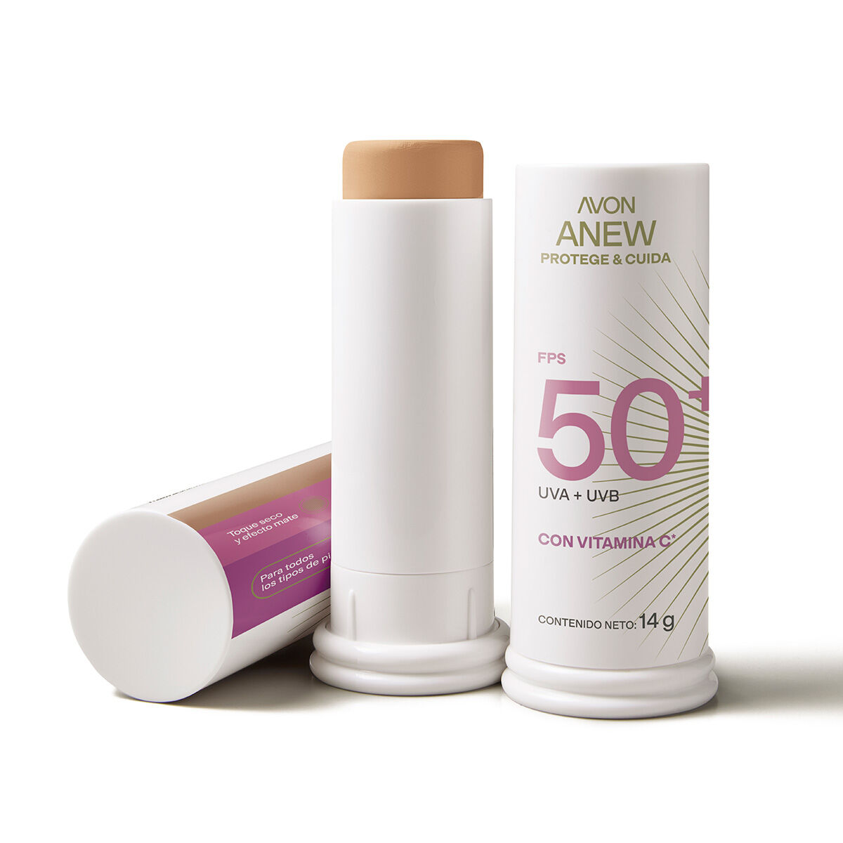 Protector Solar Facial Stick FPS 50 Medio Claro 2.0 Anew 14g