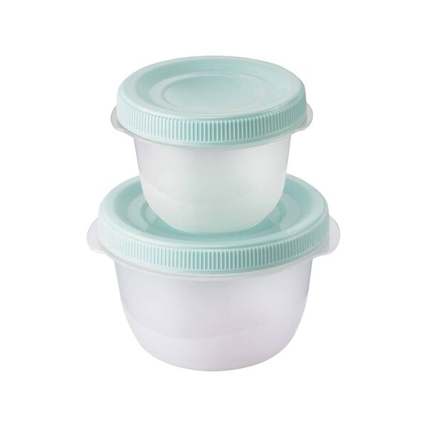 Set x2 contenedores con tapa a rosca Acqua