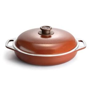 Cacerola Baja Cucina Donna Marrón 28 cm