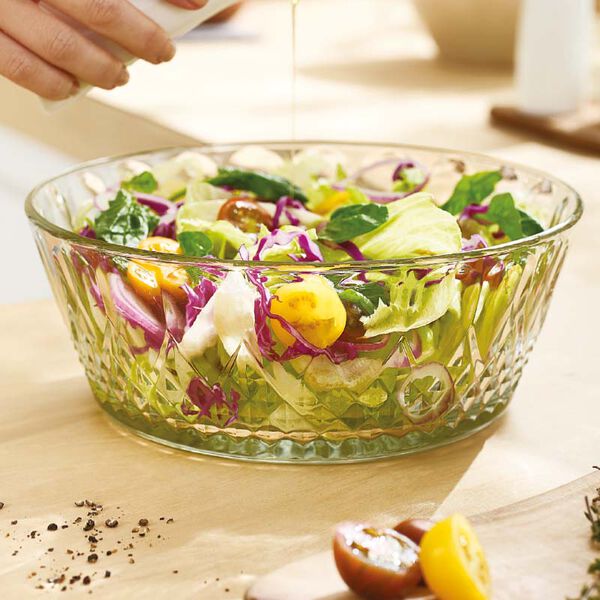 Ensaladera de vidrio