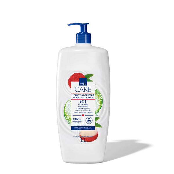 Crema Corporal Lichi y Aloe Vera Avon Care 1L