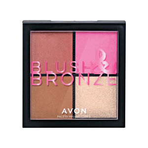 Paleta para el Rostro Blush & Bronze Rubor, Iluminador y Efecto Bronceado 9 g