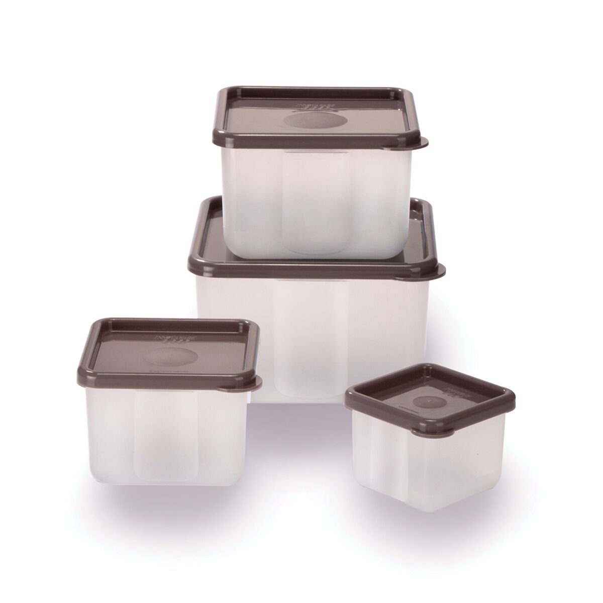 Set x 4 Contenedores Cuadrados