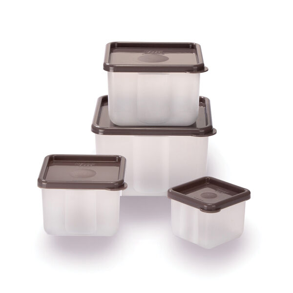 Set x 4 Contenedores Cuadrados