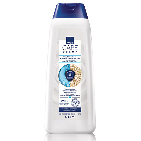 Crema Corporal Piel Nutrida + Hidratación Intensiva Avon Care Derma 400 ml