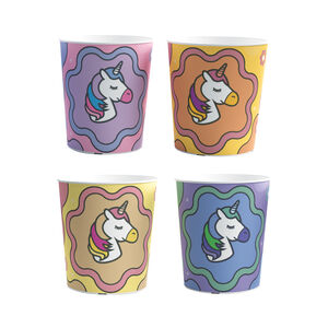 Set x4 vasos Unicornio