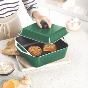 Cacerola Cuadrada Cucina Donna Verde 26 cm