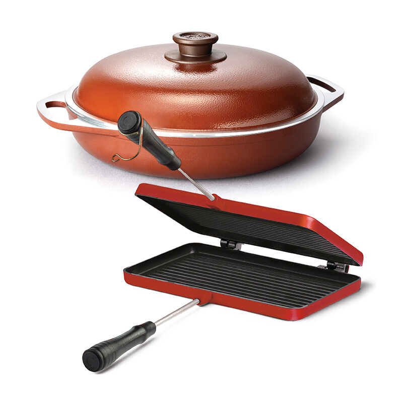 Pack Paellera 28cm + grill rojo