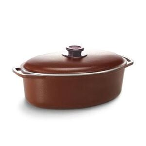 Cacerola Ovalada Cucina Donna Marrón 28 cm