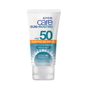 Protector Solar Triple Protección FPS 50 Loción Facial Mate Avon Care 40 g