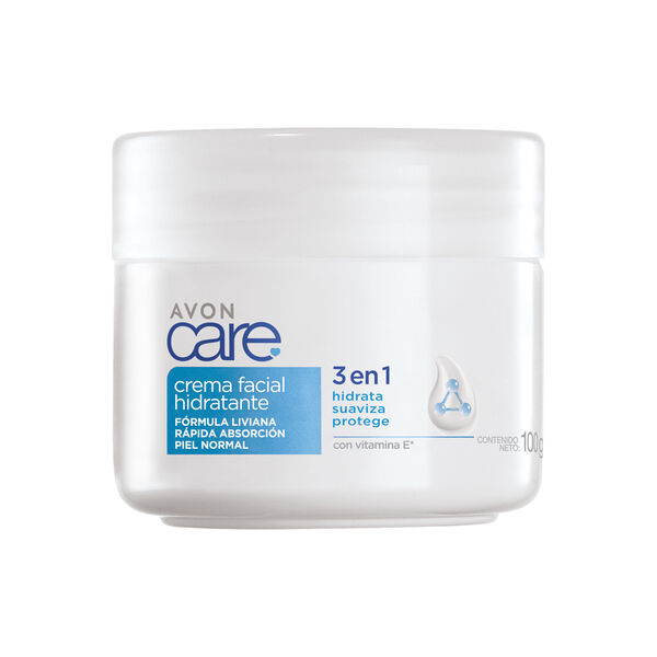 Crema facial hidratante piel normal Avon Care 3 en 1 100 g