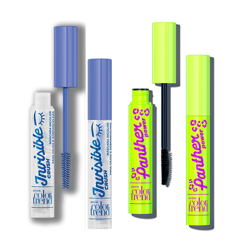 Kit Mascaras Color Trend invisible + Panther