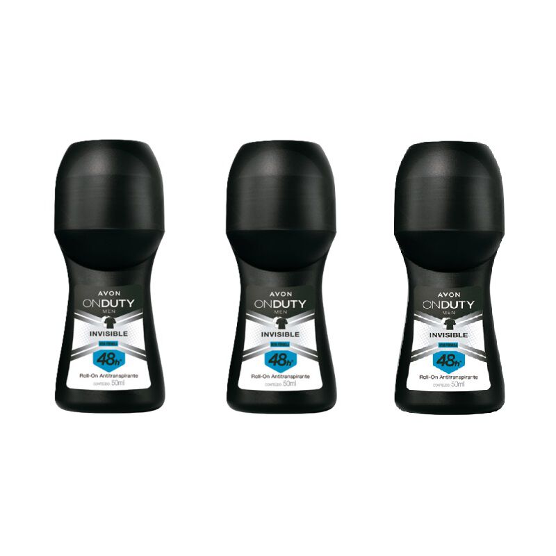 Kit Desodorante Antitranspirante Roll On Invisible