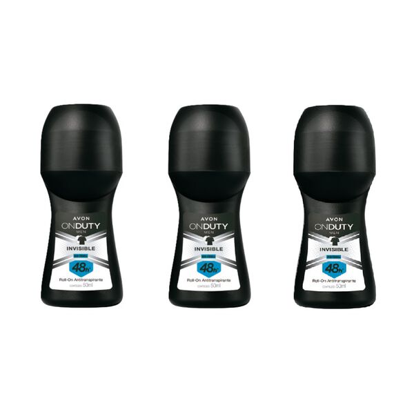 Kit Desodorante Antitranspirante Roll On Invisible