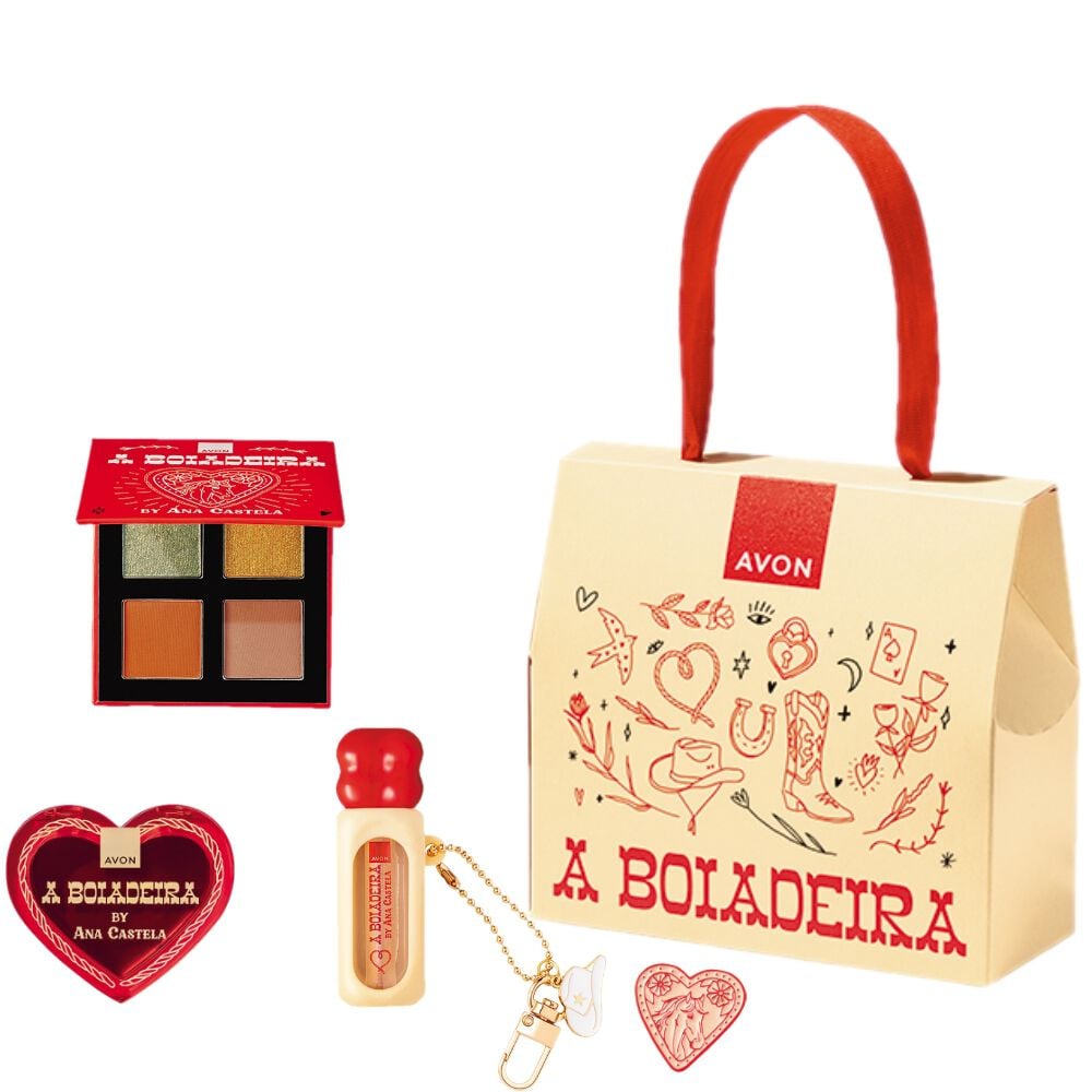 Kit Ana Castela Gloss + Blush Facil + Paleta de Sombras