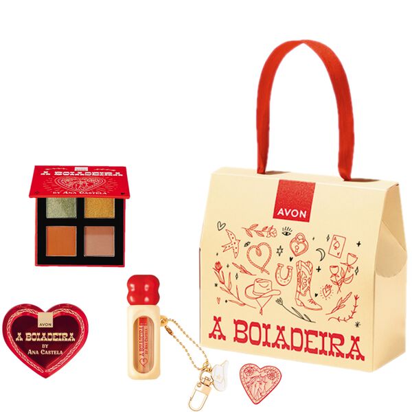 Kit Ana Castela Gloss + Blush Facil + Paleta de Sombras