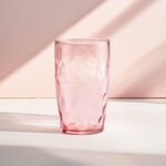 Copo de Vidro Rosa