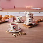 Jogo de 4 Xícaras e 4 Pires Disney