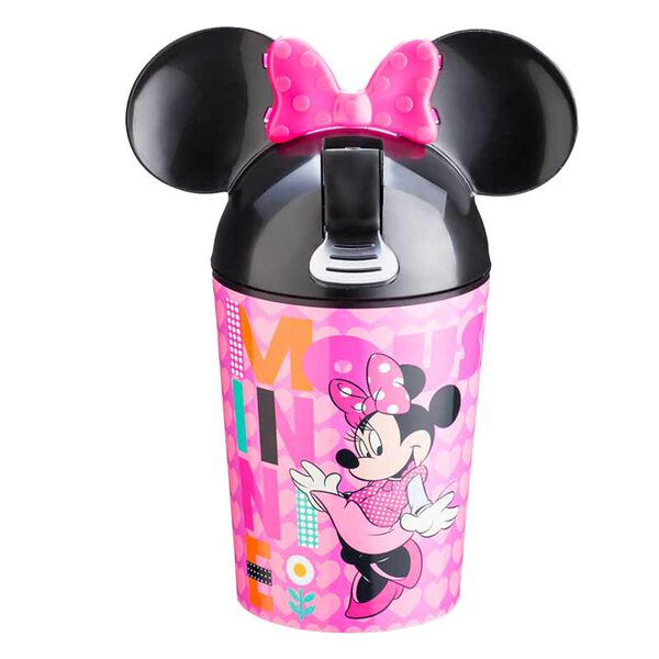 Copo Com Canudo Retrátil Minnie