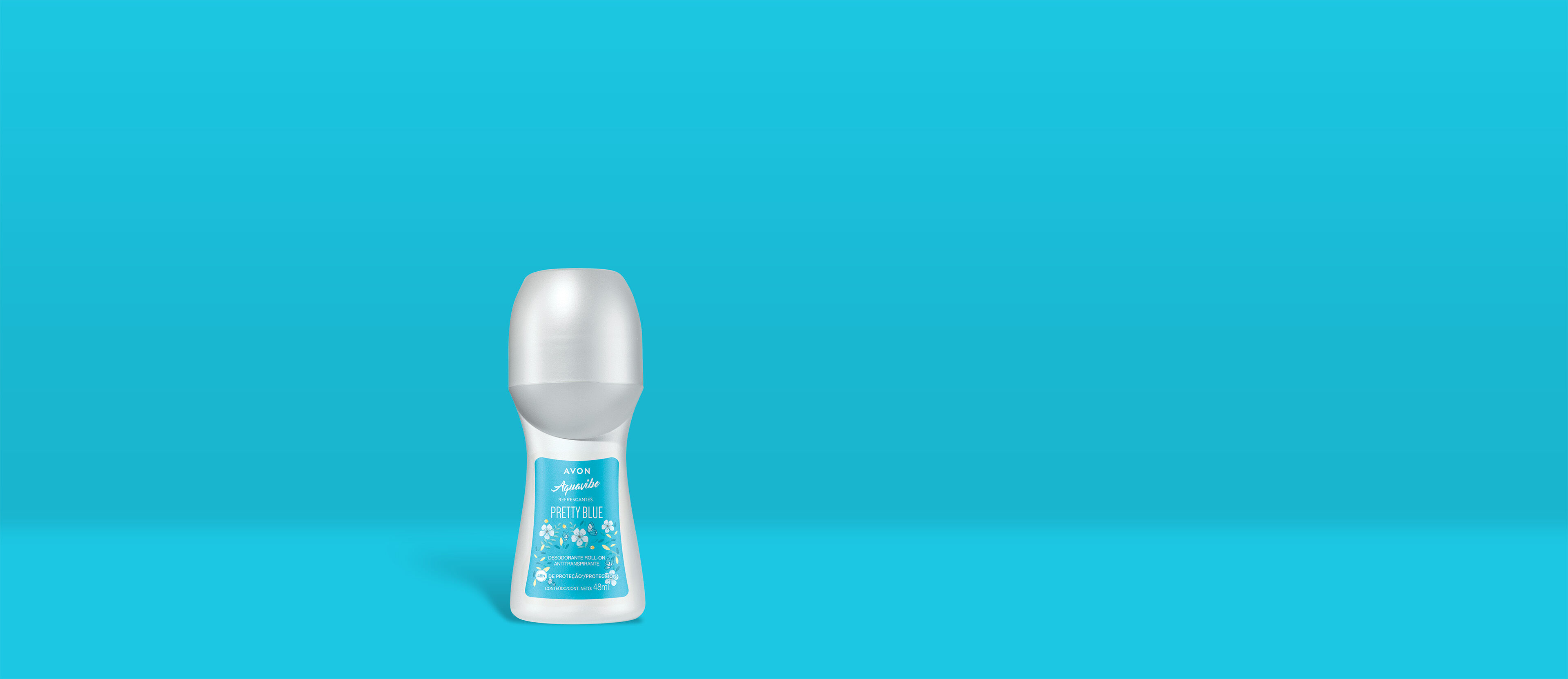 Desodorante Antitranspirante Roll-On Aquavibe Refrescantes Pretty Blue
