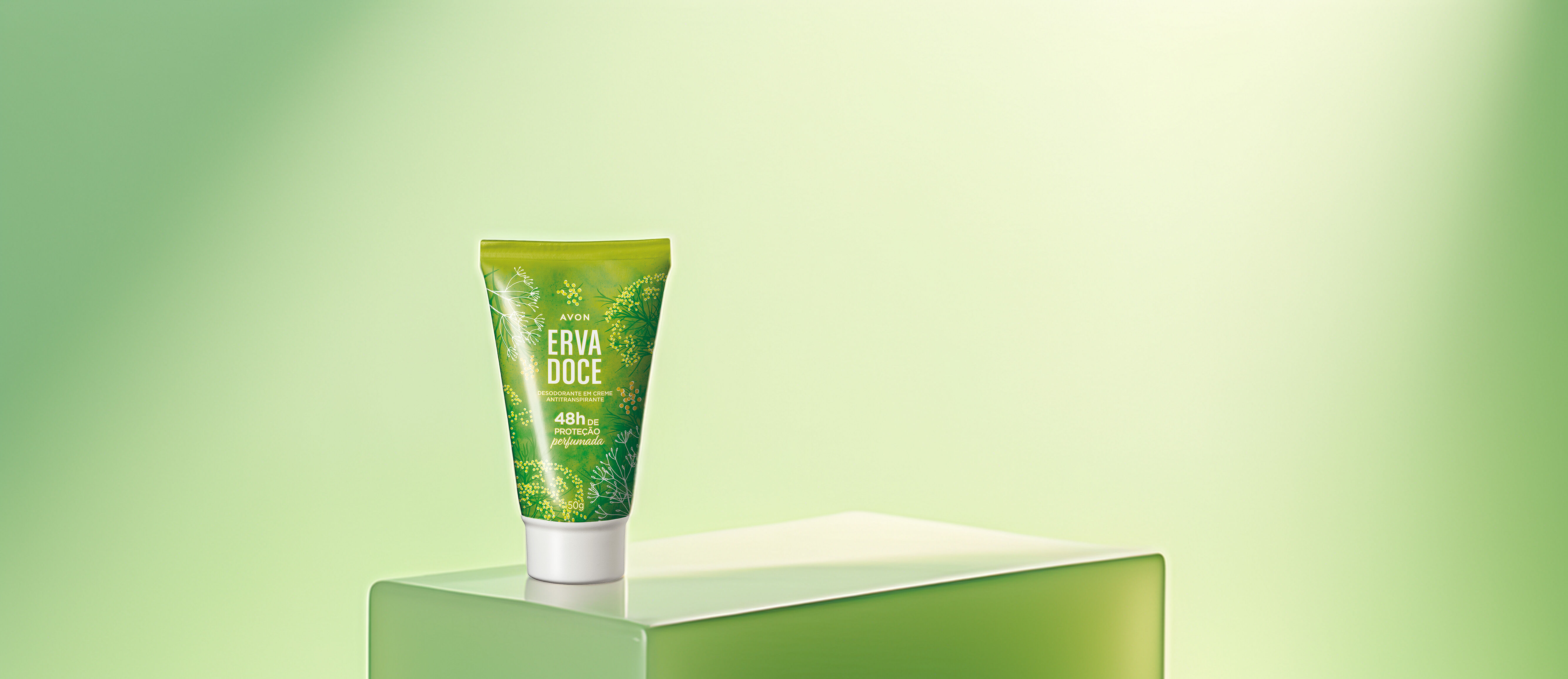 Desodorante em Creme Antitranspirante 48h de Proteção Erva-Doce