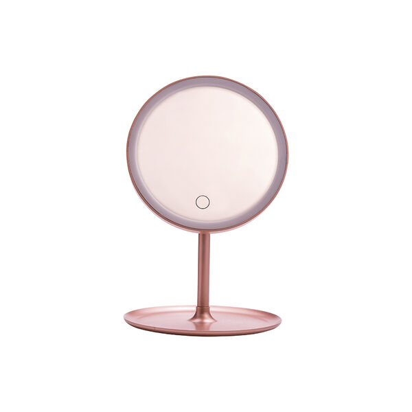 Espelho Led Rosa Metalizado