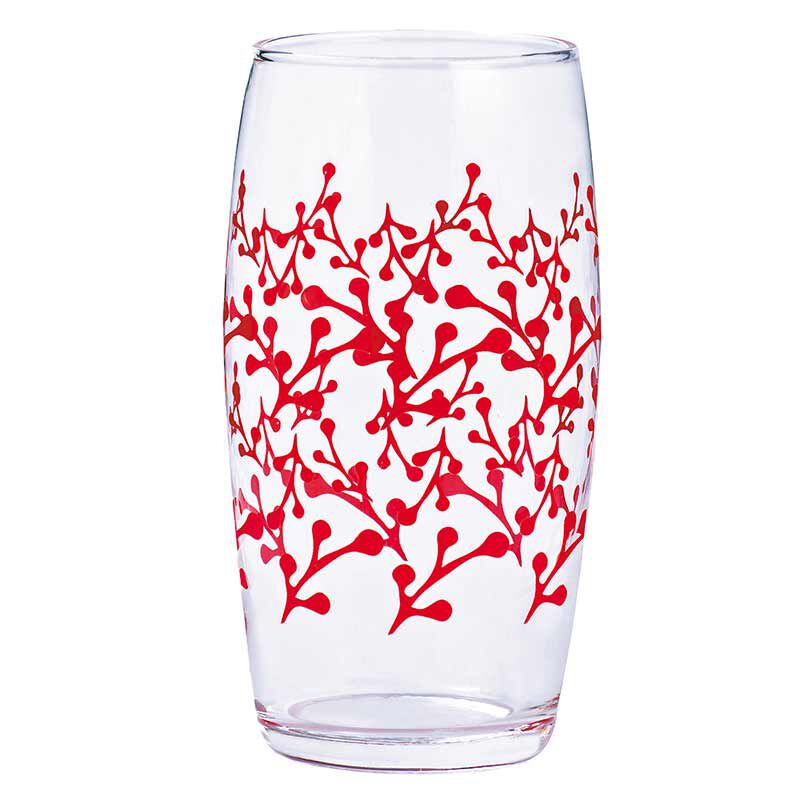 Copo De Vidro Decorado Galhos
